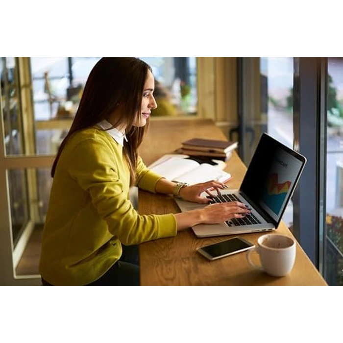 3M BP133W1B Bright Screen Privacy Filter for 13.3in Laptop, 16:10 by 3M - Image 3