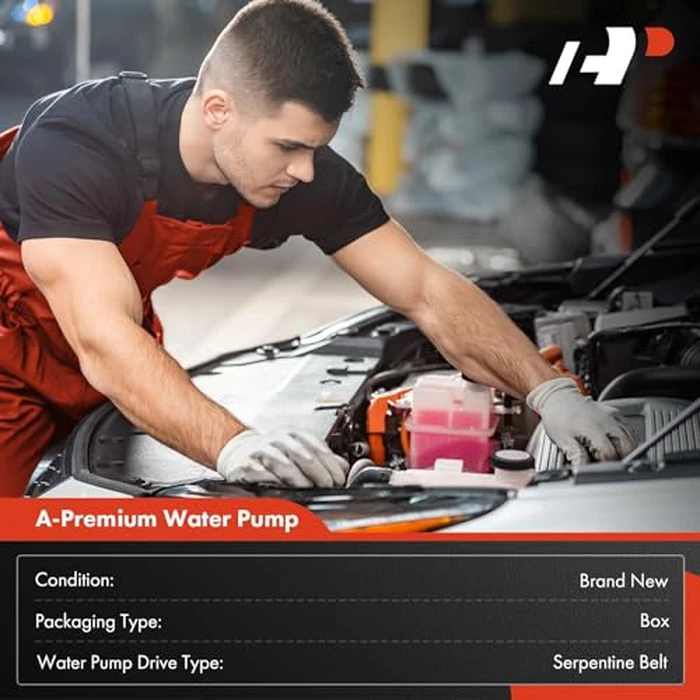 A-Premium Water Pump Compatible with Honda Civic 2012-2015 Acura ILX, 1.8L 2.0L, with Gasket by A-premium - Image 2