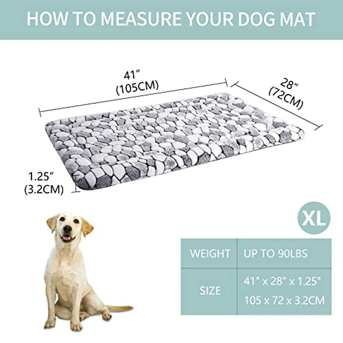 VANKEAN Dog Crate Mat, Reversible Dog Crate Pad (Cool & Warm), Machine Washable Pet Sleeping Mats for Small to XXX-Large Dogs and Cats by VANKEAN - Image 3