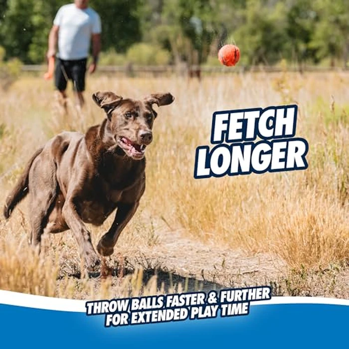 Chuckit! Sport 26L Dog Ball Launcher - Includes a 3-inch Diameter Large Ball for Dogs 60-100 Pounds - Manual Thrower for Dog Balls With a Slim Ergonomic Handle - 26-inch Length by Chuckit! - Image 8