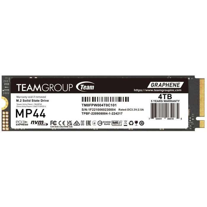 Team Group Elite MP44 M.2 PCIe 4.0 SSD - 1TB - Black by Team Group - Image 4