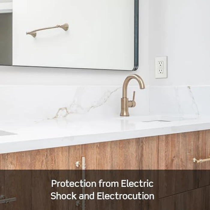 Leviton GFCI Outlet, 15 Amp, Self Test, Tamper-Resistant with LED Indicator Light, Protection from Electric Shock and Electrocution, GFTR1-E, Black by Leviton - Image 4