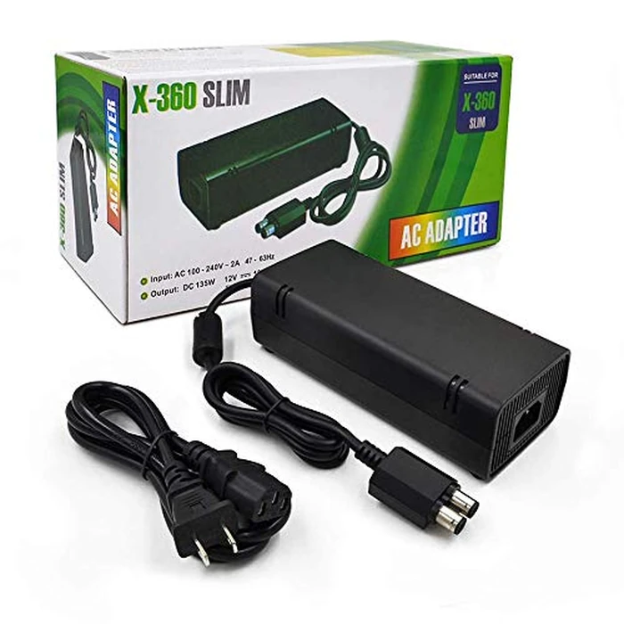 YUDEG Xbox 360 Slim Power Supply, Quiet AC Charger 100-240V Power Brick for Xbox 360 Slim ONLY by YUDEG - Used - Like New condition