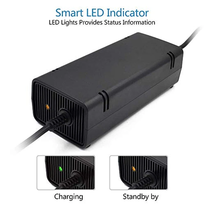 YUDEG Xbox 360 Slim Power Supply, Quiet AC Charger 100-240V Power Brick for Xbox 360 Slim ONLY by YUDEG - Image 4