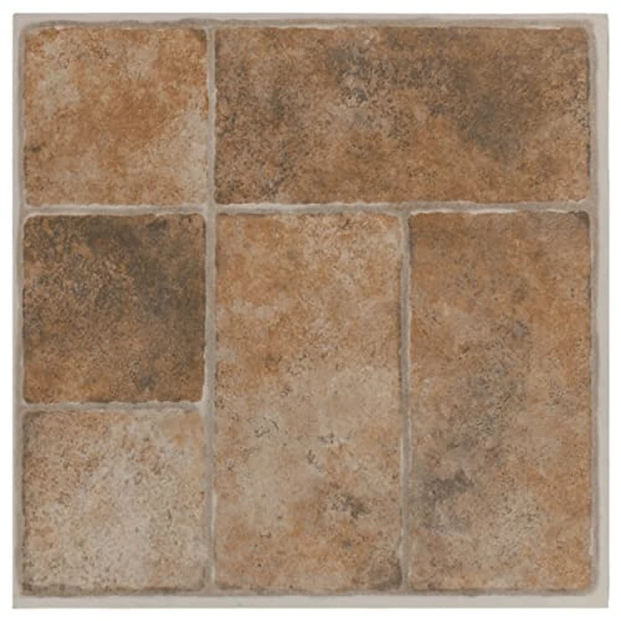 Nexus Self Adhesive 12-Inch Vinyl Floor Tiles, 20 Tiles - 12" x 12", Quartose Granite Pattern - Peel & Stick, DIY Flooring for Kitchen, Dining Room, Bedrooms & Bathrooms by Achim Home Decor by ACHIM - Image 1