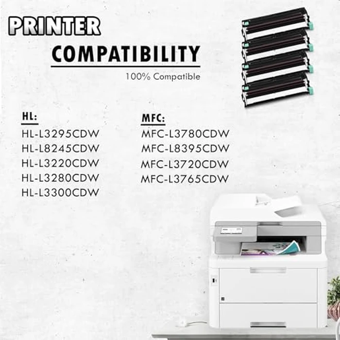 4 Inkfirst Compatible Drum Units DR-229CL DR229CL BK/C/M/Y Replacement for Brother DR229 HL-L3220CDW HL-L3280CDW HL-L3295CDW HL-L3300CDW HL-L8245CDW MFC-L3720CDW MFC-L3765CDW MFC-L3780CDW MFC-L8395CDW by Inkfirst - Image 7