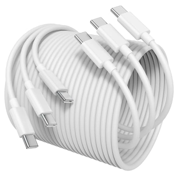 Susnwere 3Pack USB C to USB C Cable 6Ft for Apple iPhone 17 Air 16 15/Pro Max Charger Cord,60W 3.1A C to C Fast Charging Cables for MacBook Air, Mac Book Pro 2024 Samsung S25/24 and More by Susnwere - Used - Like New condition