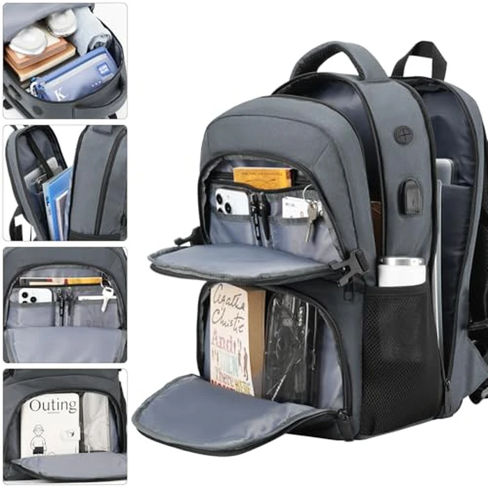 YAMTION School Bookbag,17.3 Inch Laptop Backpack for High School College Students Work Office Business by YAMTION - Image 3