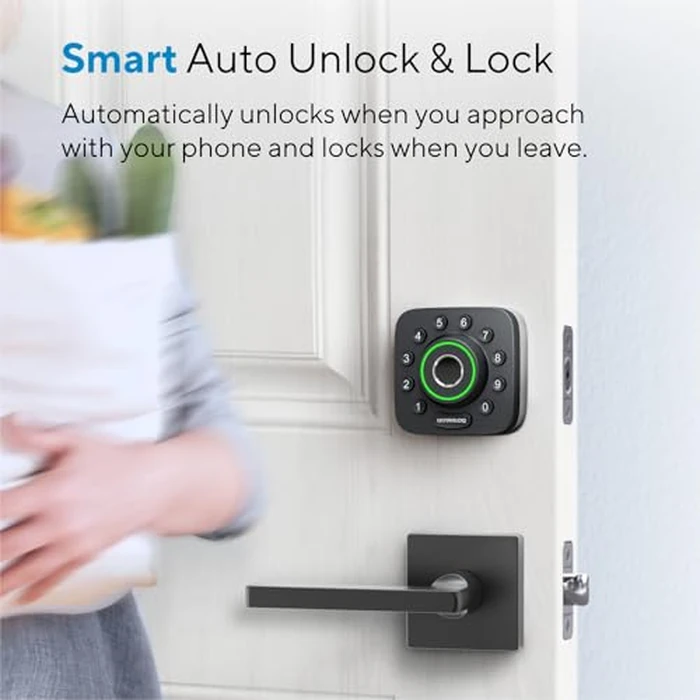 ULTRALOQ U-Bolt Pro WiFi Smart Lock with Door Sensor, 8-in-1 Keyless Entry Door Lock with Fingerprint ID, App Remote Control, Built-in WiFi Keypad Deadbolt, Auto Unlock, IP65 Waterproof, Easy Install by ULTRALOQ - Image 6