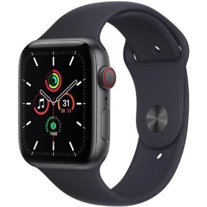 Apple Watch SE 1st Gen (2020) (GPS) - 32GB - 40mm - Space Grey Aluminum Case with Midnight Rubber Sport Band by Apple - Image 2