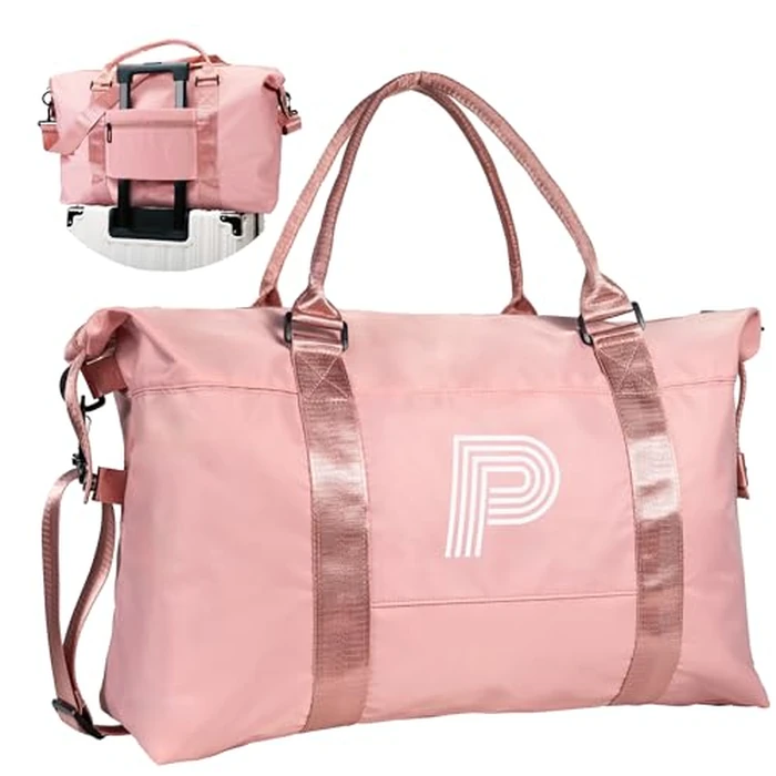 Vogewood Teen Girl Gift, Girls Travel Bag, Kid Gym Bag, Personalized Weekender Bag，Monogram Overnight Bag Gifts Trendy Stuff Gifts for Best Friend Birthday Gifts for Girls Niece Gifts (Letter P) by Vogewood - Used - Like New condition - US$25.14