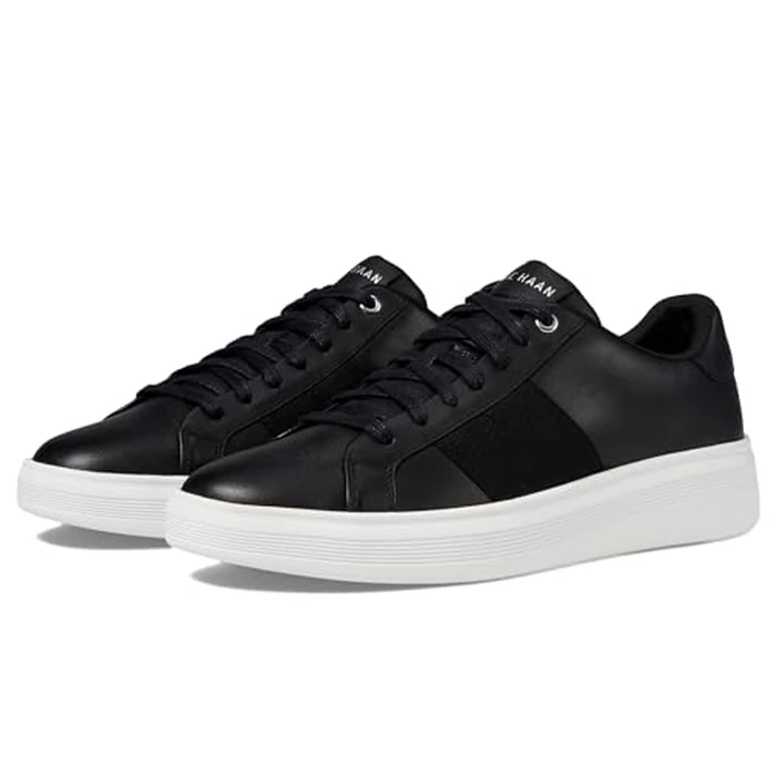 Cole Haan Men's Grand Crosscourt Premier Sneakers, Black/White, 8.5-M US by Cole Haan - Image 2