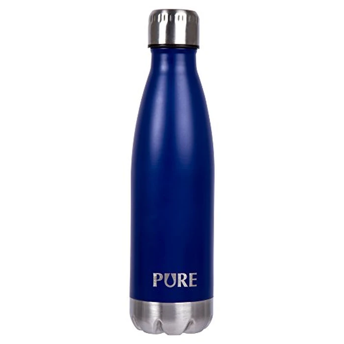 PURE Stainless Steel Vacuum Insulated Matte Water Bottle 24 oz, Royal Blue by Pure - Used - Acceptable condition