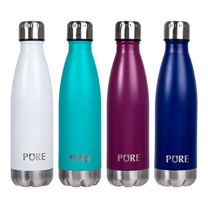 PURE Stainless Steel Vacuum Insulated Matte Water Bottle 24 oz, Royal Blue by Pure - Image 3