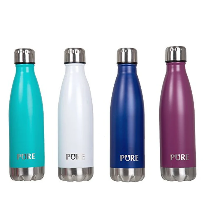 PURE Stainless Steel Vacuum Insulated Matte Water Bottle 24 oz, Royal Blue by Pure - Image 4