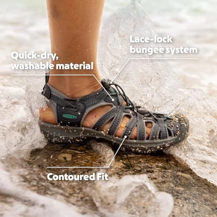 KEEN Women's Whisper Closed Toe Durable Comfortable Easy On Washable Adventure Sandals. by KEEN - Image 2