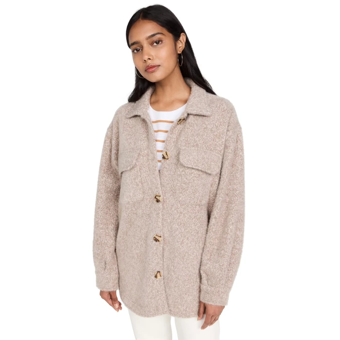 Z SUPPLY Women's Tucker Jacket, Heather Latte, Tan, L by Z SUPPLY - Used - Like New condition - US$22.04