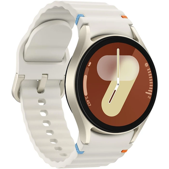 Galaxy Watch7 (Bluetooth) - 32GB - 40mm - Cream Aluminum Case with Cream Silicone Sport Band by Samsung - Image 3