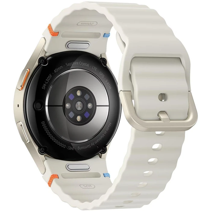 Galaxy Watch7 (Bluetooth) - 32GB - 40mm - Cream Aluminum Case with Cream Silicone Sport Band by Samsung - Image 4