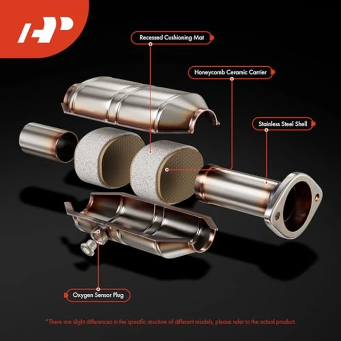 A-Premium Front Catalytic Converter with Gasket Kit Direct-Fit Compatible with Chevrolet Impala 2012-2013, Impala Limited 2014-2016, 3.6L, E.P.A. Compliant, Replace# 20831820 by A-Premium - Image 4