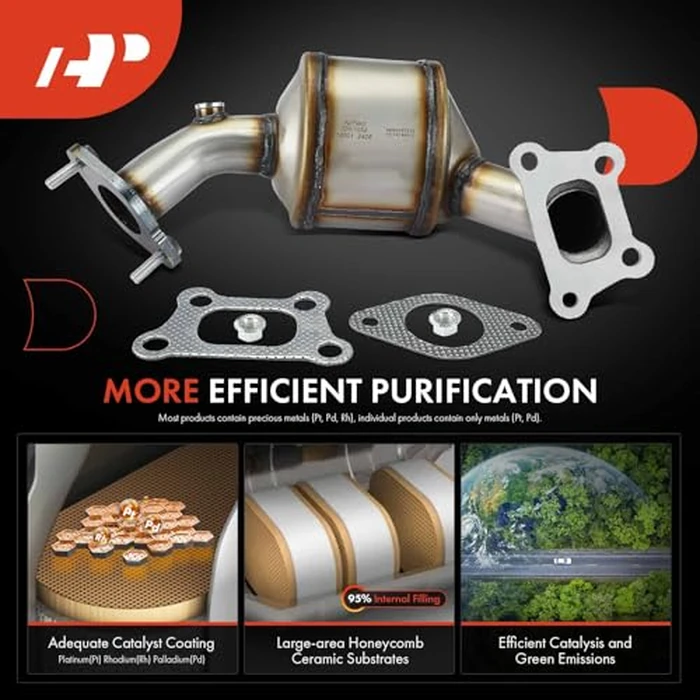 A-Premium Front Catalytic Converter with Gasket Kit Direct-Fit Compatible with Chevrolet Impala 2012-2013, Impala Limited 2014-2016, 3.6L, E.P.A. Compliant, Replace# 20831820 by A-Premium - Image 6