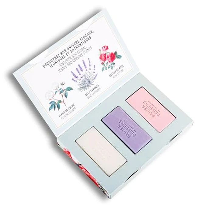 Panier des Sens - Mothersday Gift Bar Soap Gift Set for Women - Cotton, Rose, Lavender Soap Bars - Birthday Gift for Her - Hand & Body Soap Bars with Shea Butter - 97% Natural Ingredients - 3x3.5oz by Panier des Sens - Image 7