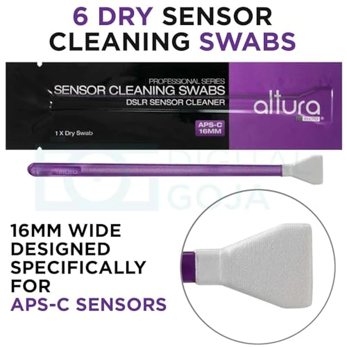 Altura Photo Camera Cleaning Kit - APS-C Lens & Sensor Cleaner with All-Natural Solution, 16mm Factory-Sealed Swabs, Pen, Blower, Brush, Cloths & Hard Case for Canon Nikon Sony DSLR Mirrorless by Altura Photo - Image 4