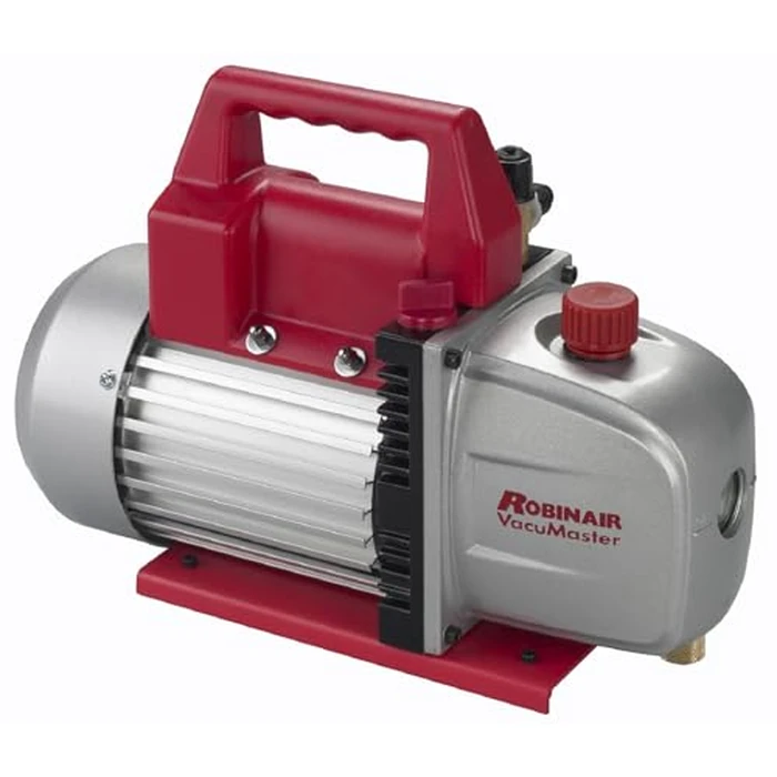 Robinair 15500 VacuMaster Economy Vacuum Pump for Air Conditioning and Refrigeration Service; 2-Stage Pump, 5 CFM Free Air Displacement, 1/3HP 115V/60HZ Motor, 35 Micron Rating by Robinair - Used - Very Good condition - US$225.93