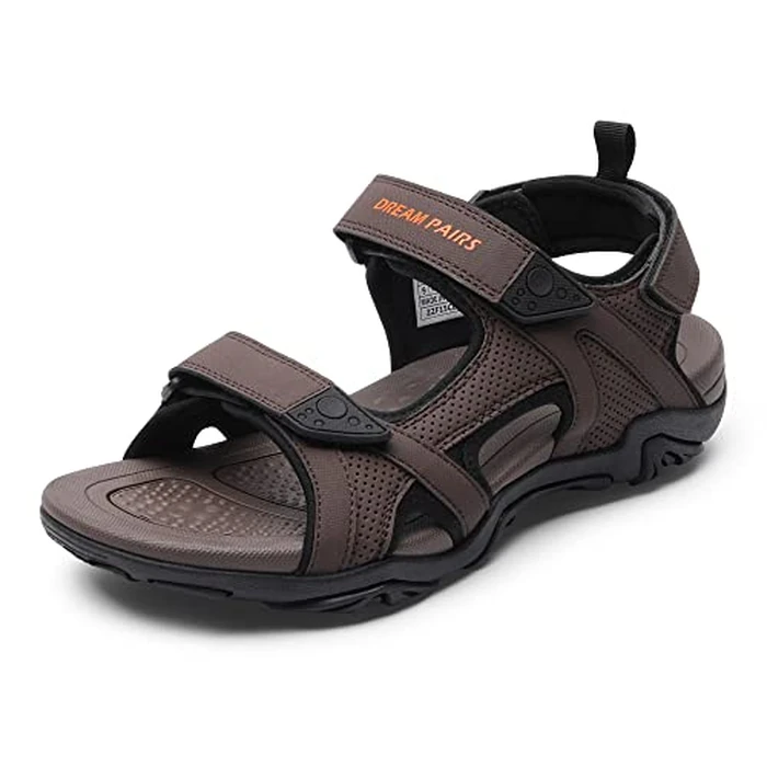 DREAM PAIRS Men's Sandals Hiking Water Beach Sport Outdoor Athletic Arch Support Summer Sandals,Size 9,Brown,SDSA228M by DREAM PAIRS - Used - Very Good condition