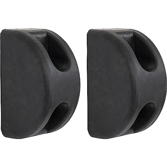 Buyers Products B5800 Molded D Shaped Rubber Bumper, 3 X 3-1/2 X 6 Inch, For Truck and Trailer Protection, Durable Dock Bumper For Equipment And Delivery Bays, Pack of 2 by Buyers Products Company - Used - Like New condition - US$15.00