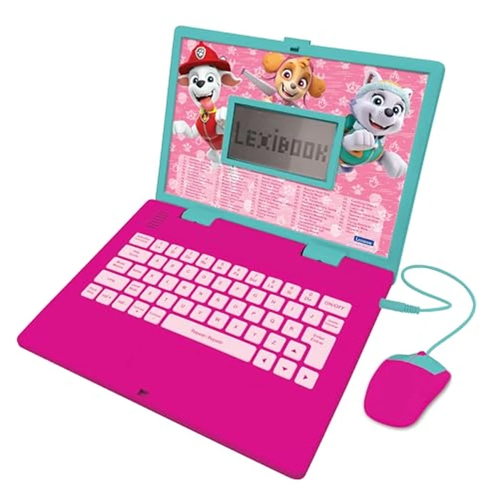 Lexibook, Paw Patrol, Educational and Bilingual Laptop in English/Spanish, Toy for Children with 124 Activities to Learn, Play Games and Music, Pink, JC598PAGi2 by LEXiBOOK - Used - Like New condition