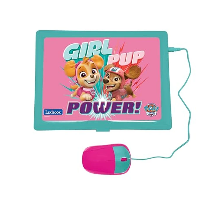 Lexibook, Paw Patrol, Educational and Bilingual Laptop in English/Spanish, Toy for Children with 124 Activities to Learn, Play Games and Music, Pink, JC598PAGi2 by LEXiBOOK - Image 2