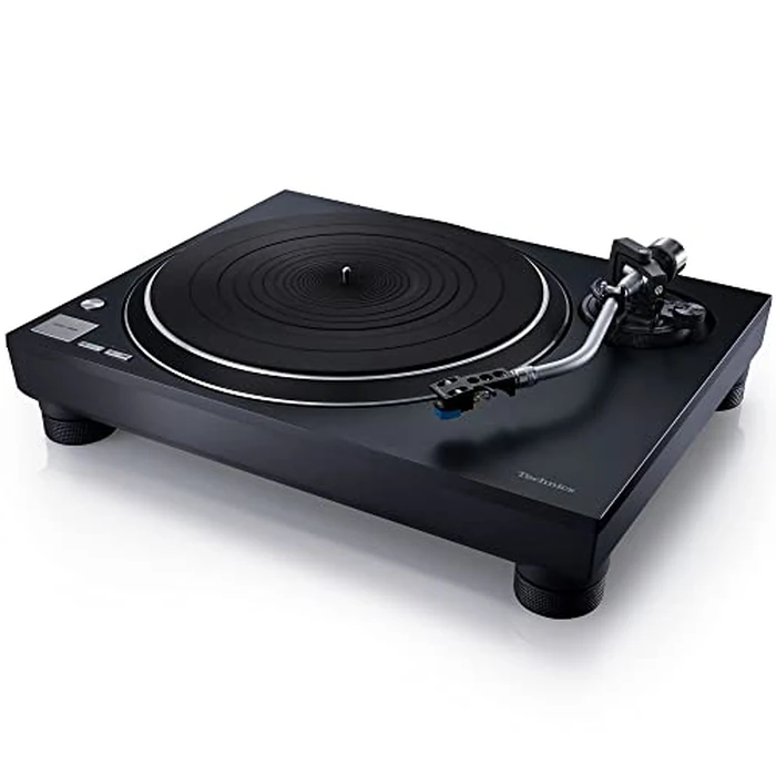 Technics Turntable, Premium Class HiFi Record Player with Coreless Direct, Stable Playback, Audiophile-Grade Cartridge and Auto-Lift Tonearm, Dustcover Included - SL-100C, Black (SL-100C-K) by Technics - Used - Good condition - US$1245.99