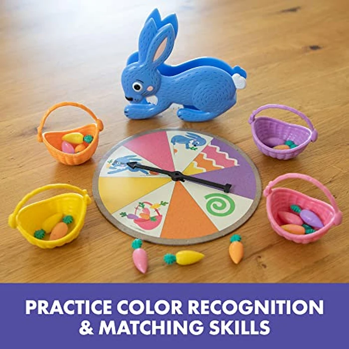 Educational Insights Hoppy Floppy's Happy Hunt - Toddler Board Games Ages 3-5, Early Learning Games for Preschoolers, Fine Motor Skills Toys for Preschool, Color-Matching Board Game by Educational Insights - Image 2