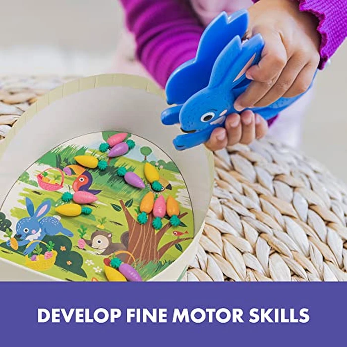 Educational Insights Hoppy Floppy's Happy Hunt - Toddler Board Games Ages 3-5, Early Learning Games for Preschoolers, Fine Motor Skills Toys for Preschool, Color-Matching Board Game by Educational Insights - Image 4