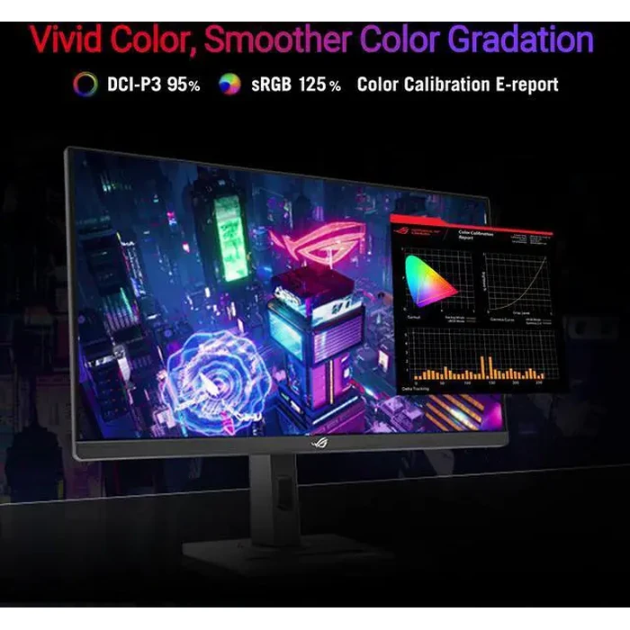 ASUS ROG Strix 27" QHD 2K 1440P 180Hz fast IPS with AMD FreeSync (AMD Adaptive Sync) & G-Sync compatible HDR400 1ms DCI-P3 95%, USB-C built-in Ai by ASUS - Image 7