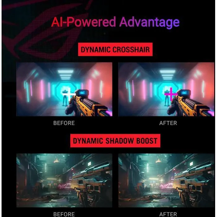 ASUS ROG Strix 27" QHD 2K 1440P 180Hz fast IPS with AMD FreeSync (AMD Adaptive Sync) & G-Sync compatible HDR400 1ms DCI-P3 95%, USB-C built-in Ai by ASUS - Image 9
