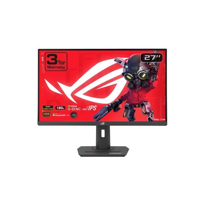 ASUS ROG Strix 27" QHD 2K 1440P 180Hz fast IPS with AMD FreeSync (AMD Adaptive Sync) & G-Sync compatible HDR400 1ms DCI-P3 95%, USB-C built-in Ai by ASUS - Open Boxproduct Type condition