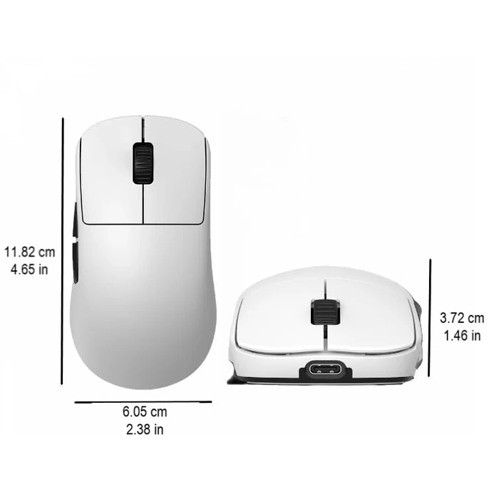 End Game Gear OP1w 4K v2 Wireless Gaming Mouse - Lightweight 58.5g, Right-Handed, 2.4 GHz/USB-C, PixArt PAW3950 U Optical Sensor 30K DPI, 4K Dongle Included, White by End Game Gear - Image 7