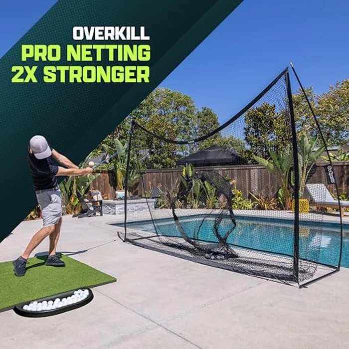 GoSports Golf Practice Hitting Net - Choose Between Huge 10 ft x 7 ft or 7 ft x 7 ft Nets - Personal Driving Range for Indoor or Outdoor Use - Designed by Golfers for Golfers by GoSports - Image 2