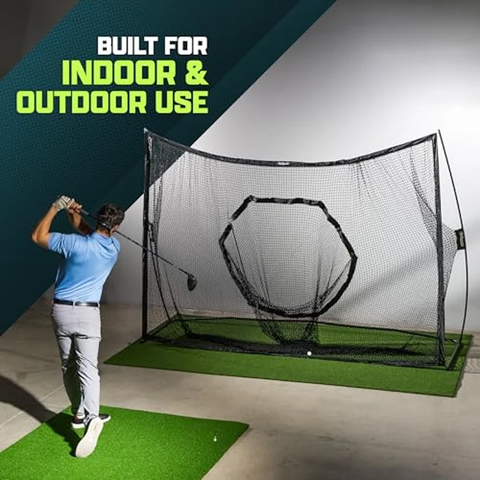 GoSports Golf Practice Hitting Net - Choose Between Huge 10 ft x 7 ft or 7 ft x 7 ft Nets - Personal Driving Range for Indoor or Outdoor Use - Designed by Golfers for Golfers by GoSports - Image 3