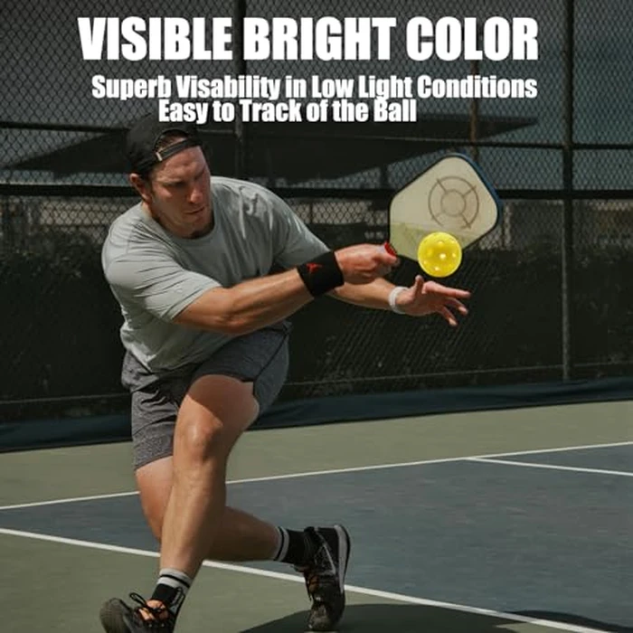 Magicorange Pickleball Balls, 20 Pack USAPA Approved 40 Holes Outdoor Pickleballs, High Elasticity & Durable Pickle Balls (Green, 40 Holes) by Magicorange - Image 5