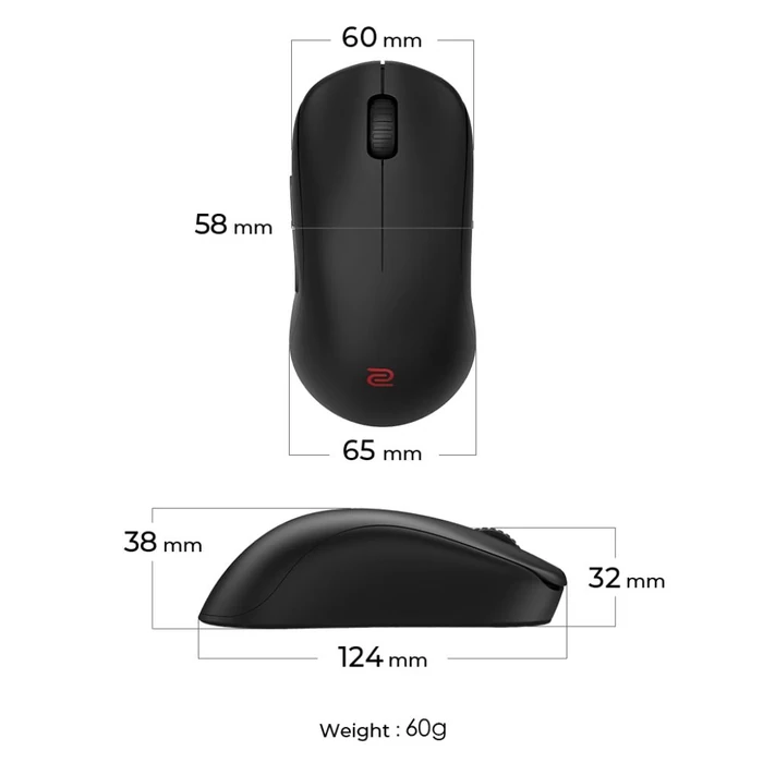 BenQ Zowie U2 Wireless Mouse for Esports - Black by BenQ - Image 7