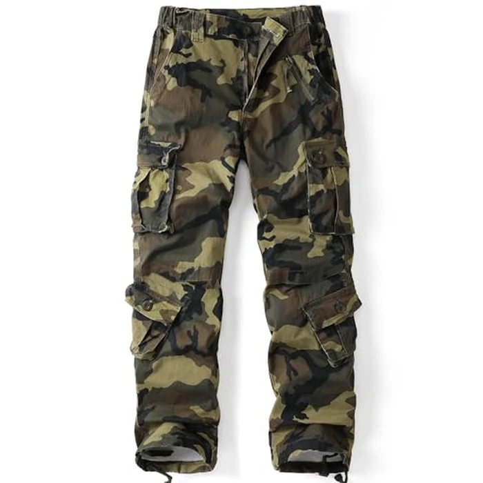 AKARMY Womens Cargo Pants with Pockets Outdoor Casual Ripstop Camo Military Combat Construction Work Pants M 12 by AKARMY - Image 2
