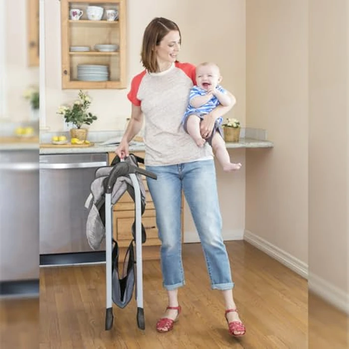 Graco(R) Slim Snacker High Chair, Ultra Slim, Fast-Folding, Multiple Recline Positions, Comfortable Feeding, Whisk by Graco - Image 2