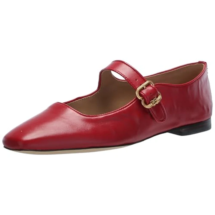 Sam Edelman Women's Michaela Mary Jane Flat, Scarlet, 7 by Sam Edelman - Used - Very Good condition - CA$111.17