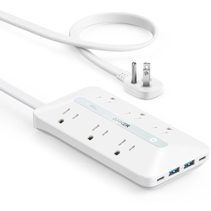 Anker USB Power Strip 10-in-1 (20W) 5ft | A91F2 - White by Anker - Refurbished - Excellent condition - US$19.48