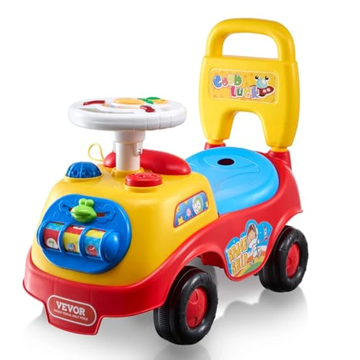 VEVOR Ride On Push Car for Toddlers, Ages 19+ Months, Ride Racer, Sit to Stand Toddler Ride On Toy, Kids Ride On Car with Music Steering, Horn & Under Seat Storage, Ride On Toy for Boys Girls, by VEVOR - Used - Acceptable condition - US$26.80