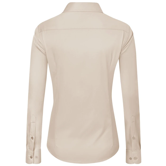 J.VER Long Sleeve Shirts for Women Wrinkle Free Button Down Shirt Office Work Dressy Tops for Business Casual Trendy Light Khaki XXL by J.VER - Image 2