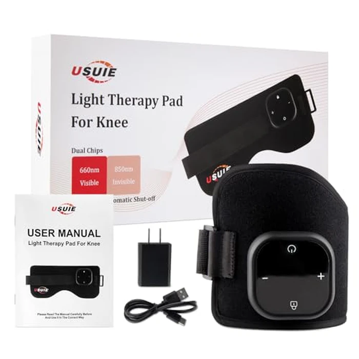 aGIOGIO Leg Heating Pad Wrap with Red Light Therapy for Knee & Leg Pain Relief, Muscle Injuries, RLS & More, 3 Infrared Heating Modes, Cordless Use for Elderly & Athletes by aGIOGIO - Image 7
